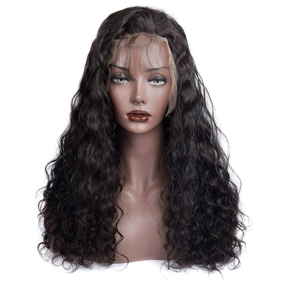 Virgo Hair 180 Density Wet And Wavy Malaysian Human Hair Wigs For Black Women Water Wave Full Lace Wigs For Sale-front