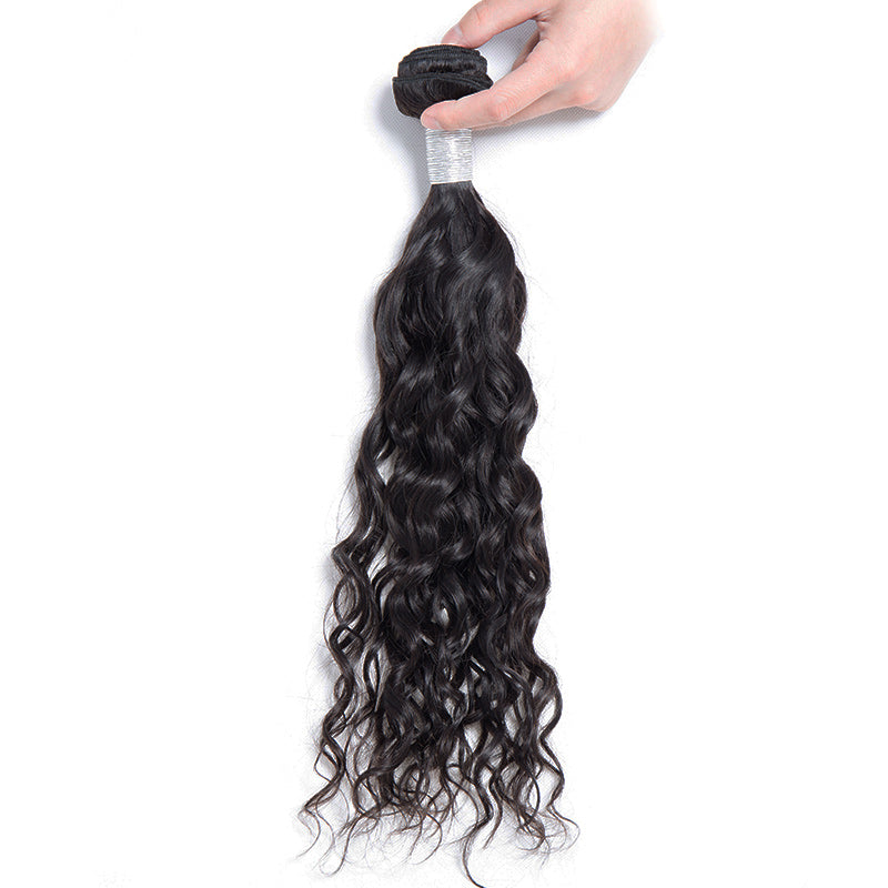 Volys Virgo 100% Natural Wet And Wavy Virgin Peruvian Water Wave Human Hair 1 Bundle Deal On Sale- 1 piece