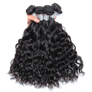Volys Virgo Affordable Virgin Peruvian Water Wave Human Hair Weave 4 Bundles Wet And Wavy Remy Hair-4 bundles