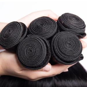 Volys Virgo Unprocessed Malaysian Virgin Remy Straight Human Hair Bundle 1Pcs Deal-hair top weft