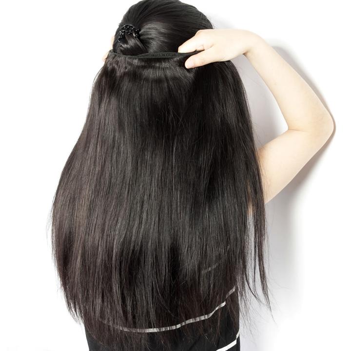 Volys Virgo Unprocessed Malaysian Virgin Remy Straight Human Hair Bundle 1Pcs Deal-hair weft show
