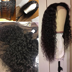Unprocessed Brazilian Virgin Hair Water Wave 4 Bundles Wet And Wavy Human Hair Extensions