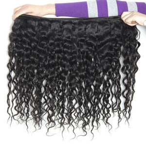 Volysvirgo Malaysian Virgin Remy Human Hair Water Wave Hair 1 Bundle Deal-HAIR WEFT