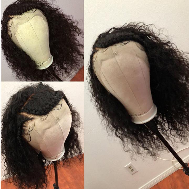 Virgo Hair 150 Density Wet And Wavy 360 Lace Frontal Wigs Peruvian Water Wave Remy Human Hair Wigs For Black Women hairline