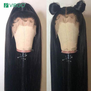 Virgo | 13x6 Transparent Lace Wigs | Human Hair Wigs Brazilian Straight Lace Front Wigs | Black Wigs