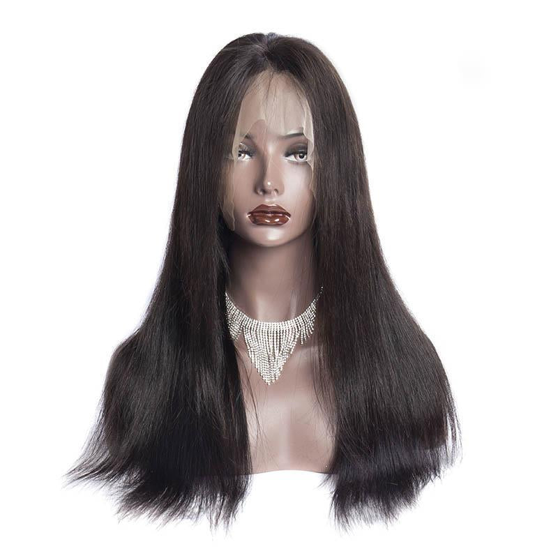 Virgo | 360 Lace Front Wigs Human Hair | Brazilian Virgin Wigs | Straight Wig 10-26 Inch | Black Wigs
