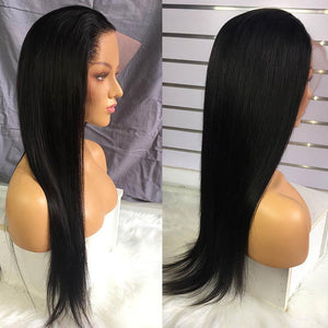 Virgo | Human Hair Lace Front Wigs | Brazilian Straight Human Hair Wigs | Remy Hair Wigs Natural Color