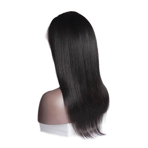Virgo | Human Hair Lace Front Wigs | Brazilian Straight Human Hair Wigs | Remy Hair Wigs Natural Color