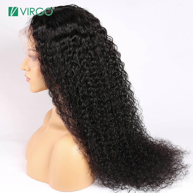 Virgo | Human Hair Wigs | Brazilian Curly Lace Front Wigs | Natural Color Wigs Remy Hair Wigs 10-24 Inch